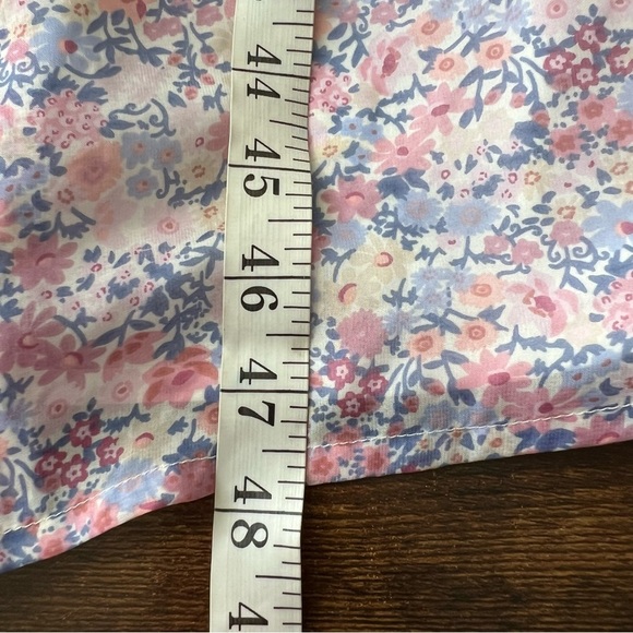 En Saison Lilac Purple V-Neck Floral Midi Dress Cottagecore Feminine Romantic S - Picture 4 of 12